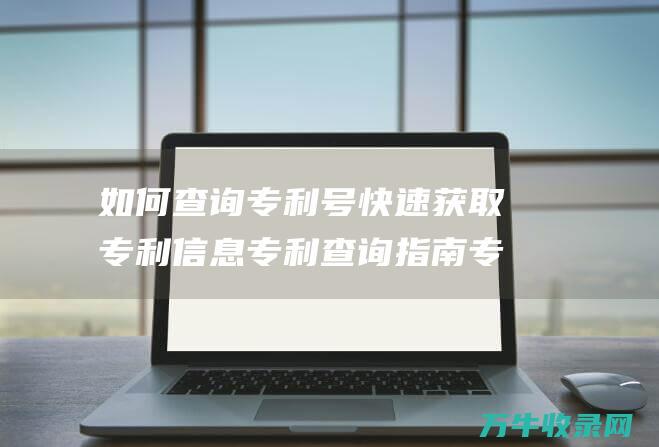 如何查询专利号快速获取专利信息 专利查询指南 专利查询指南最新