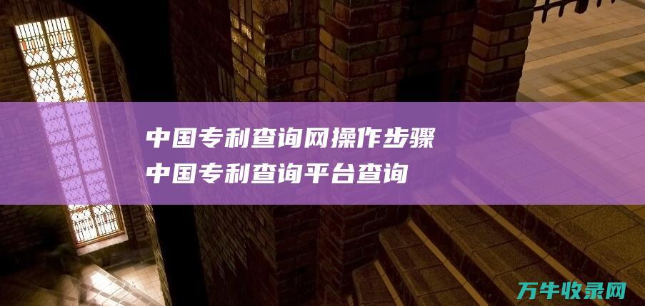 中国专利查询网操作步骤 中国专利查询平台查询