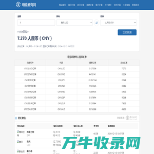 今日全球汇率兑换查询,汇率换算在线查询