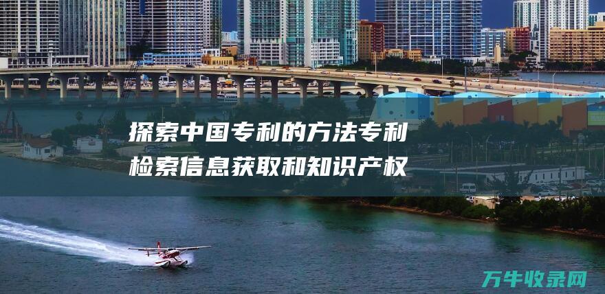 探索中国专利的方法 专利检索 信息获取和知识产权管理的宝库 探索中国专利网