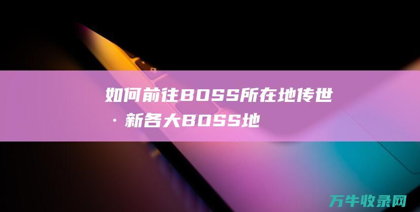 如何前往BOSS所在地 传世刷新各大BOSS地点全攻略 传世刷物品bug