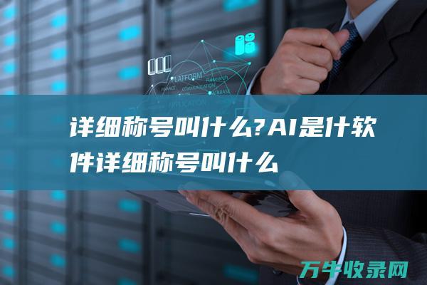 详细称号叫什么? AI是什软件 (详细称号叫什么名字)