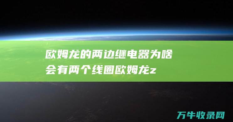 欧姆龙的两边继电器为啥会有两个线圈 (欧姆龙zen)