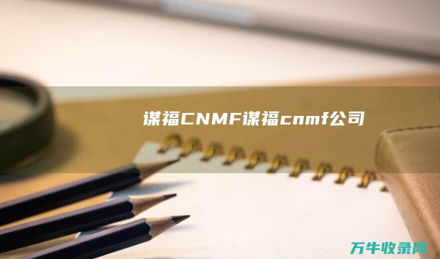 谋福CNMF谋福cnmf公司