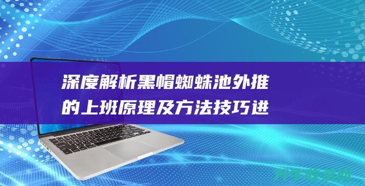 深度解析黑帽蜘蛛池外推的上班原理及方法技巧 进阶篇 (黑帽百科)