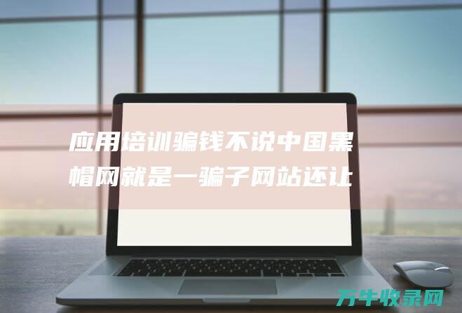 应用培训骗钱不说 中国黑帽网就是一骗子网站 还让购置蜘蛛池！ (软件培训骗局)