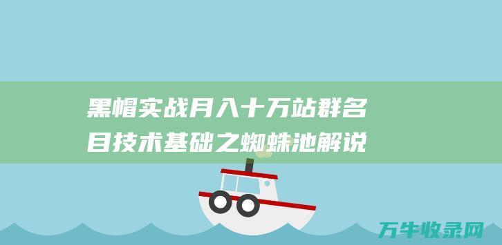 黑帽实战 月入十万站群名目技术基础之蜘蛛池解说 (黑帽技术论坛)