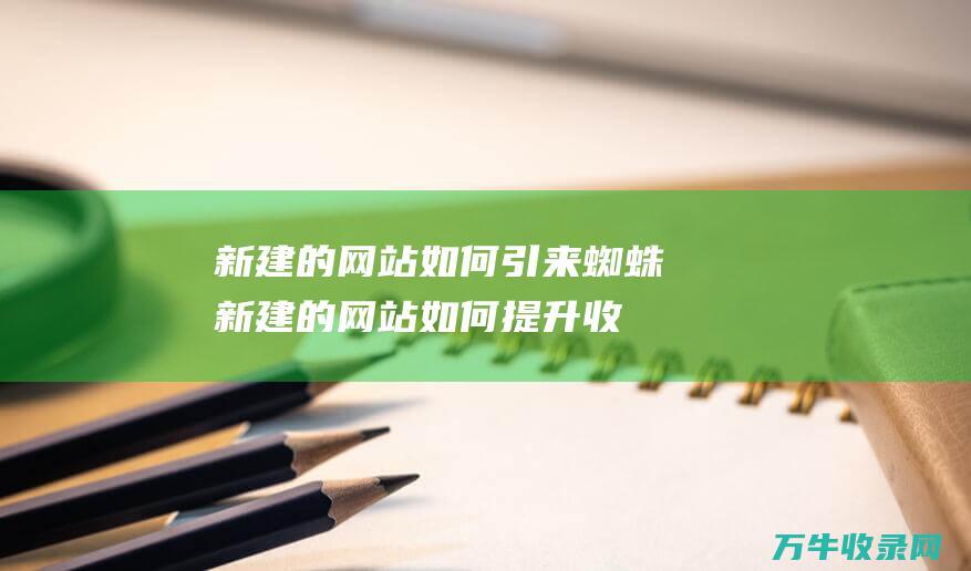 新建的网站如何引来蜘蛛新建的网站如何提升收