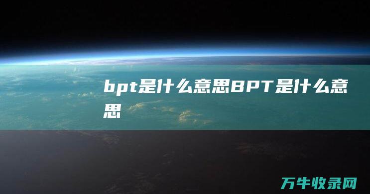 bpt是什么意思 (BPT是什么意思)