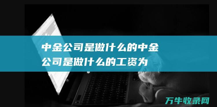 中金公司是做什么的中金公司是做什么的工资为