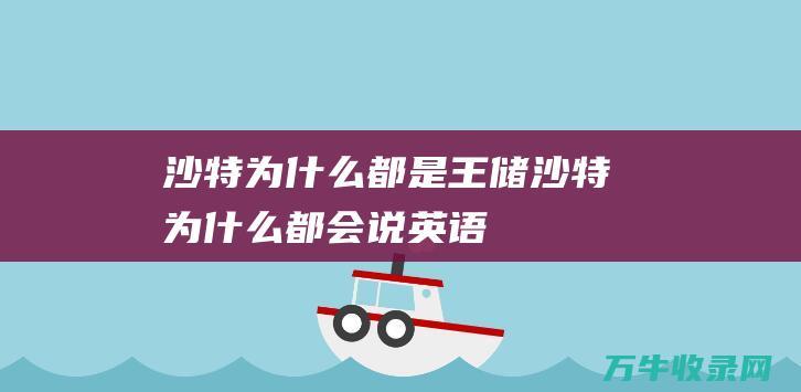 沙特为什么都是王储沙特为什么都会说英语