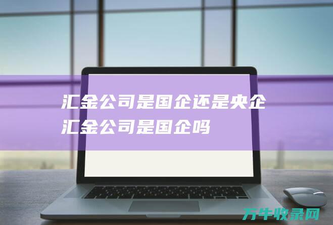 汇金公司是国企还是央企汇金公司是国企吗